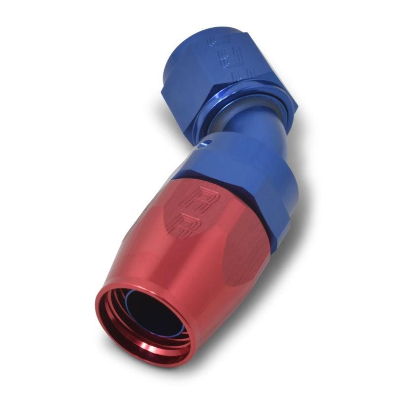 Russell Performance -10 AN Red/Blue 45 Degree Full Flow Hose End - SMINKpower Performance Parts RUS610110 Russell