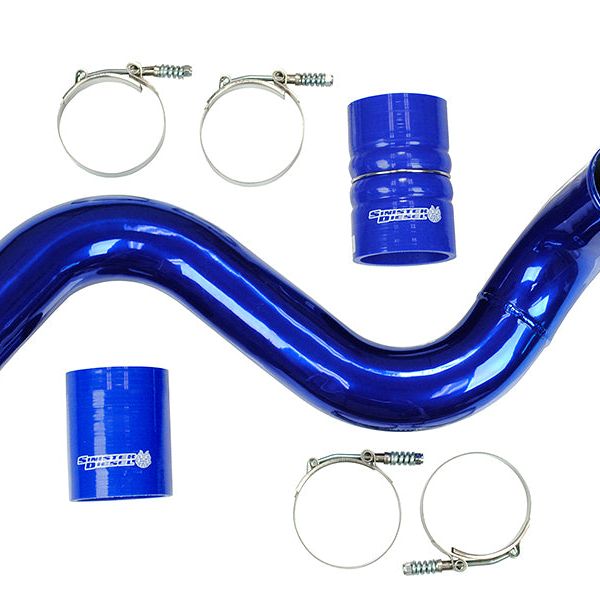 Sinister Diesel 03-07 Ford 6.0L Powerstroke Cold Side Charge Pipe-Intercooler Pipe Kits-Sinister Diesel-SINSD-INTRPIPE-6.0-COLD-SMINKpower Performance Parts
