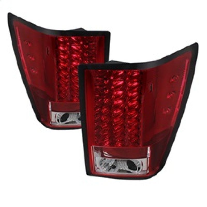 Spyder Jeep Grand Cherokee 07-10 LED Tail Lights Red Clear ALT-YD-JGC07-LED-RC - SMINKpower Performance Parts SPY5070203 SPYDER