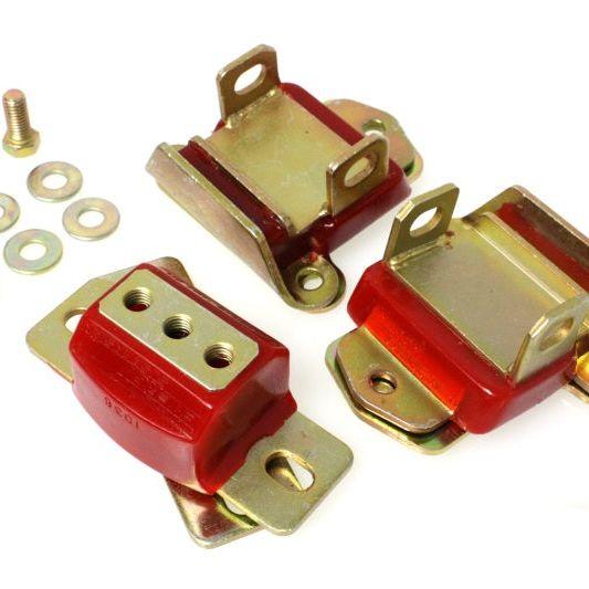 Energy Suspension 67-72 Camaro/64-72 Chevelle/63-82 Corvette Red Zinc 2 Engine & 1 Trans Mount Set-Bushing Kits-Energy Suspension-ENG3.1120R-SMINKpower Performance Parts