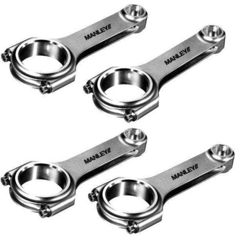 Manley Acura D16 (all) & ZC / Honda D16 (all) & ZC H-Beam Connecting Rod Set (Set of 4)-Connecting Rods - 4Cyl-Manley Performance-MAN14013-4-SMINKpower Performance Parts