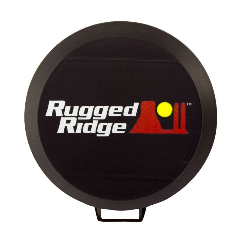 Rugged Ridge 6in HID Off Road Light Cover Black-Light Accessories and Wiring-Rugged Ridge-RUG15210.50-SMINKpower Performance Parts