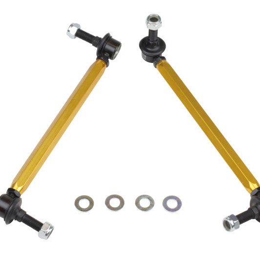 Whiteline 05+ Mustang Coupe 8cyl (Inc Shelby GT/ GT500) Front Swaybar Link Kit H/Duty Adj Steel Ball-Sway Bar Endlinks-Whiteline-WHLKLC169-SMINKpower Performance Parts