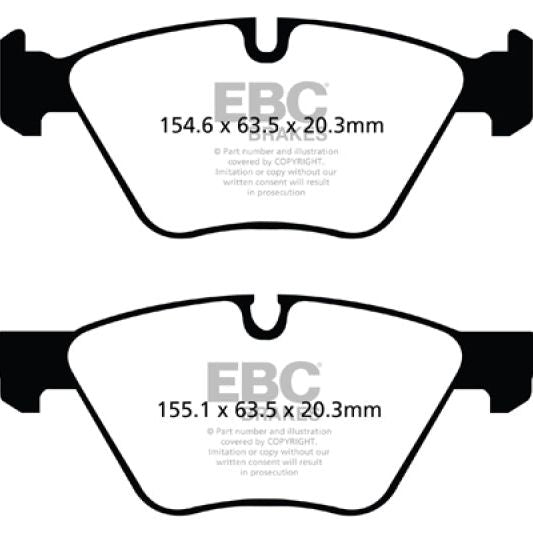 EBC 09+ BMW Z4 3.0 (E89) Redstuff Front Brake Pads-Brake Pads - Performance-EBC-EBCDP31493C-SMINKpower Performance Parts