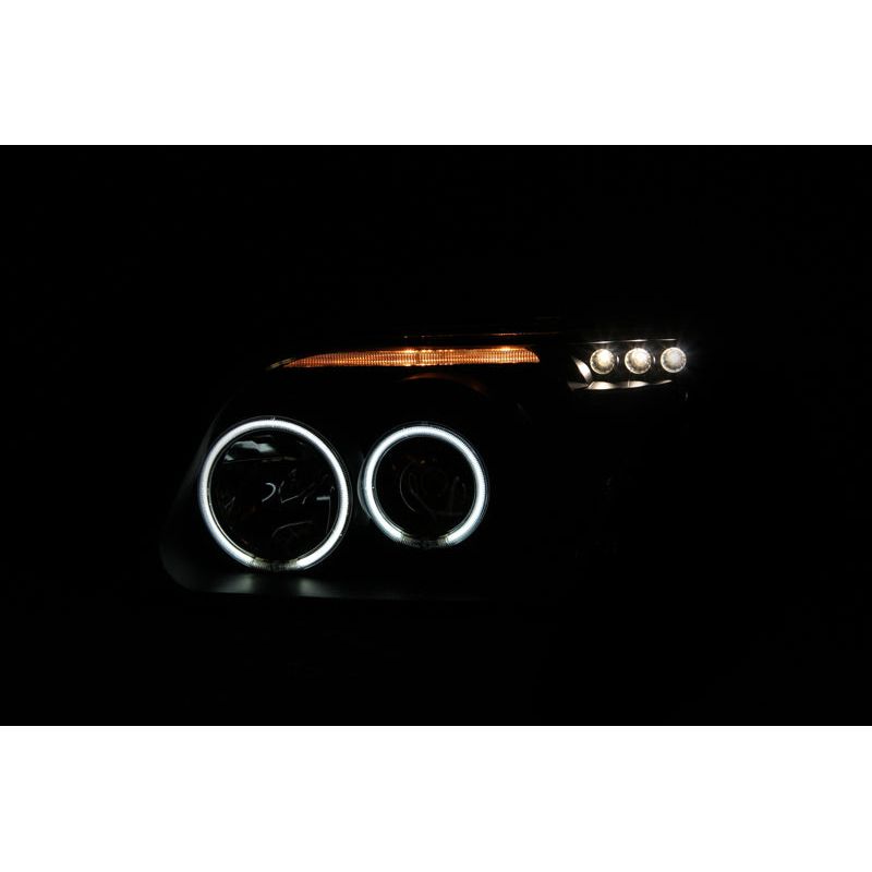 ANZO 1995-2001 Ford Explorer Projector Headlights w/ Halo Black 1 pc