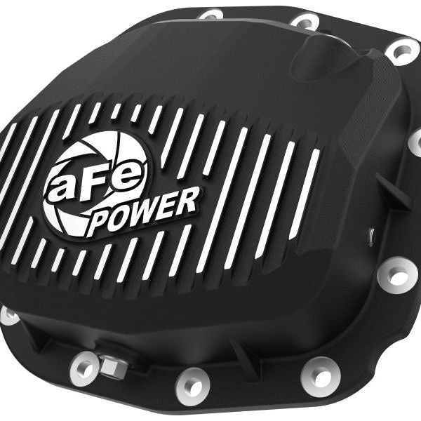 aFe Pro Series Rear Differential Cover Black w/ Fins 15-19 Ford F-150 (w/ Super 8.8 Rear Axles) - SMINKpower Performance Parts AFE46-71180B aFe