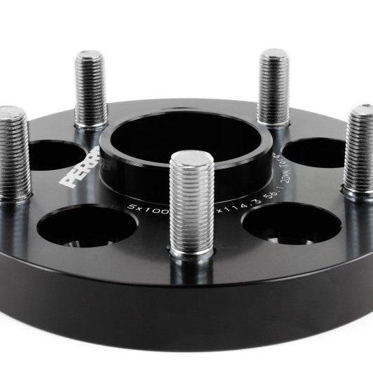 Perrin Wheel Adapter 20mm Bolt-On Type 5x100 to 5x114.3 w/ 56mm Hub (Set of 2)-Wheel Spacers & Adapters-Perrin Performance-PERPSP-WHL-220BK-SMINKpower Performance Parts