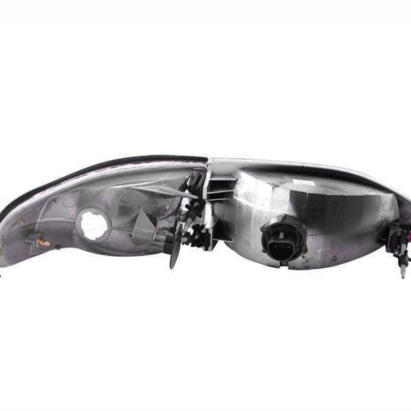 ANZO 1994-1998 Ford Mustang Crystal Headlights Chrome-Headlights-ANZO-ANZ121262-SMINKpower Performance Parts