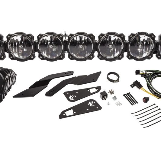 KC HiLiTES Can-Am X3 45in. Pro6 Gravity LED 7-Light 140w Combo Beam Overhead Light Bar System - SMINKpower Performance Parts KCL91334 KC HiLiTES