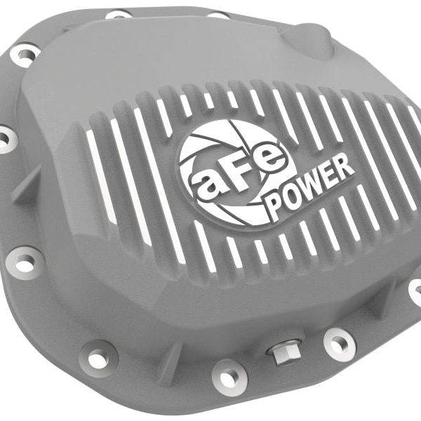 aFe Street Series Rear Differential Cover Raw w/ Fins 15-19 Ford F-150 (w/ Super 8.8 Rear Axles) - afe-street-series-rear-differential-cover-raw-w-fins-15-19-ford-f-150-w-super-8-8-rear-axles