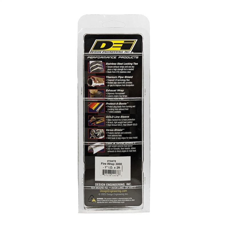 DEI Fire Wrap 3000 1in I.D. x 2ft - SMINKpower Performance Parts DEI10478 DEI