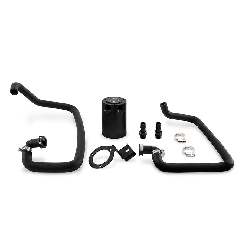 Mishimoto 2015+ Ford Mustang EcoBoost Baffled Oil Catch Can Kit - Black-Oil Catch Cans-Mishimoto-MISMMBCC-MUS4-15PBE-SMINKpower Performance Parts