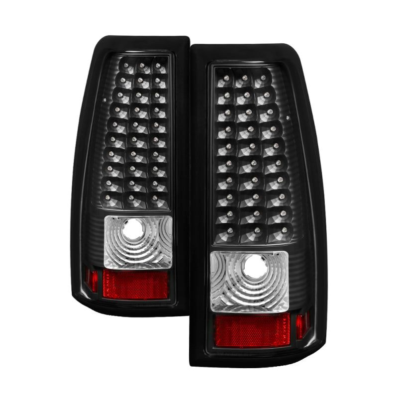 Xtune Chevy Silverado 1500/2500/3500 99-02 LED Tail Lights Black ALT-ON-CS99-LED-BK-Tail Lights-SPYDER-SPY5008817-SMINKpower Performance Parts