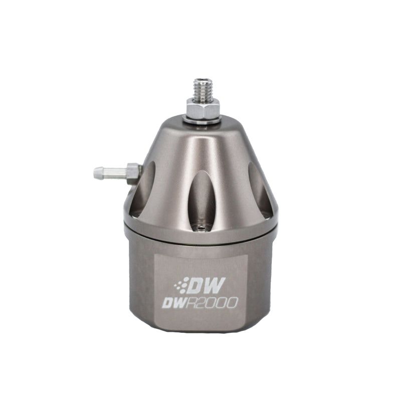 DeatschWerks DWR2000 Adjustable Fuel Pressure Regulator - Titanium-Fuel Pressure Regulators-DeatschWerks-DWK6-2000-FRT-SMINKpower Performance Parts