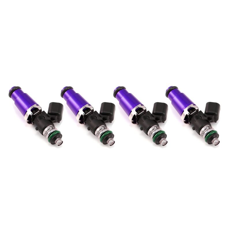 Injector Dynamics ID1050X Injectors 14mm (Purple) Top (Set of 4)-Fuel Injector Sets - 4Cyl-Injector Dynamics-IDX1050.60.14.14.4-SMINKpower Performance Parts