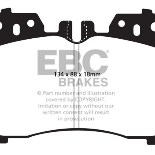 EBC 07+ Lexus LS460 4.6 Redstuff Front Brake Pads-Brake Pads - Performance-EBC-EBCDP31811C-SMINKpower Performance Parts