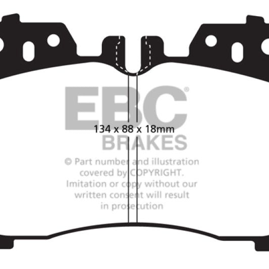 EBC 07+ Lexus LS460 4.6 Yellowstuff Front Brake Pads-Brake Pads - Performance-EBC-EBCDP41811R-SMINKpower Performance Parts