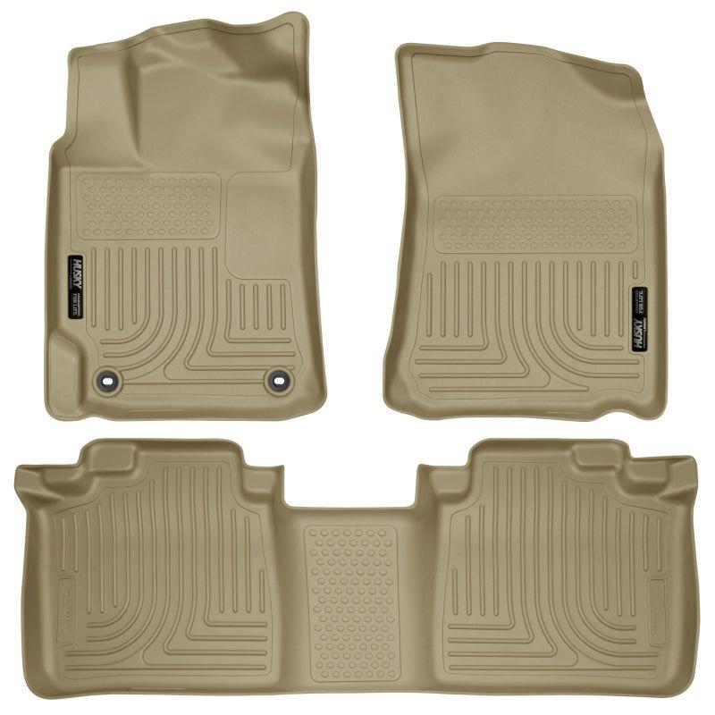 Husky Liners 2012 Toyota Camry WeatherBeater Combo Tan Floor Liners-Floor Mats - Rubber-Husky Liners-HSL98903-SMINKpower Performance Parts