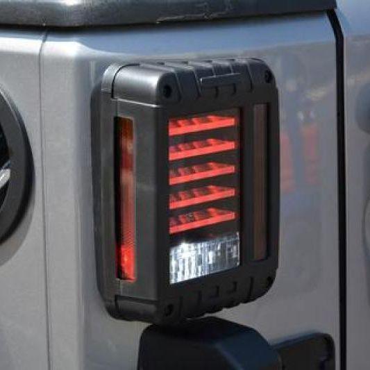 DV8 Offroad 07-18 Jeep Wrangler JK Horizontal LED Tail Light-Tail Lights-DV8 Offroad-DVETLJK-01-SMINKpower Performance Parts