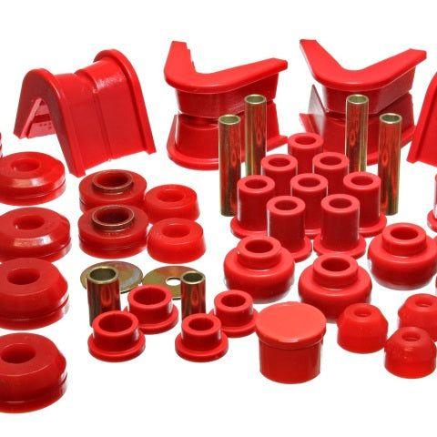 Energy Suspension 73-79 Ford F-150 Pickup 4WD Red Hyper-flex Master Bushing Set-Bushing Kits-Energy Suspension-ENG4.18107R-SMINKpower Performance Parts