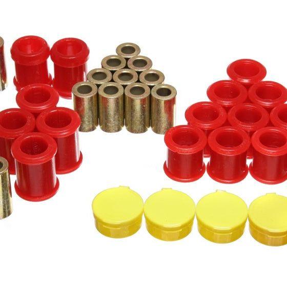 Energy Suspension 95-98 Nissan 240SX (S14) Red Rear Control Arm Bushing Set (Must reuse existing out-Bushing Kits-Energy Suspension-ENG7.3119R-SMINKpower Performance Parts