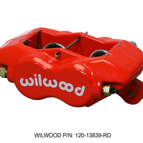 Wilwood Caliper-Forged DynaliteI-Red 1.38in Pistons .81in Disc - SMINKpower Performance Parts WIL120-13839-RD Wilwood