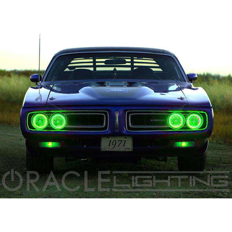 Oracle Pre-Installed Lights 5.75 IN. Sealed Beam - Green Halo - SMINKpower Performance Parts ORL6904-004 ORACLE Lighting