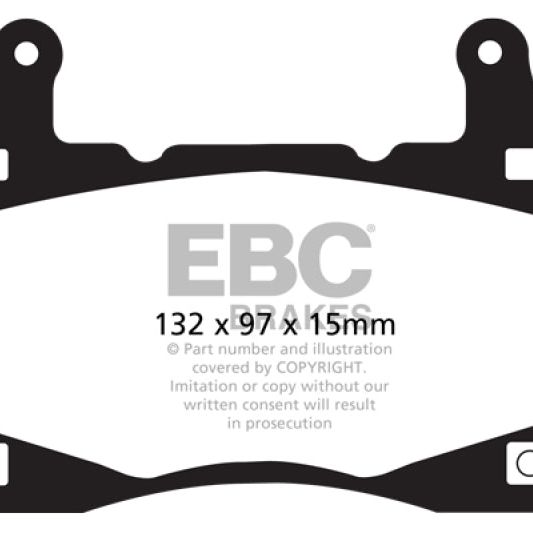 EBC 11-15 Chevrolet Camaro (5th Gen) 6.2 Redstuff Front Brake Pads-Brake Pads - Performance-EBC-EBCDP31895C-SMINKpower Performance Parts