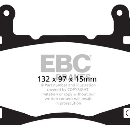 EBC 11-15 Chevrolet Camaro (5th Gen) 6.2 Yellowstuff Front Brake Pads-Brake Pads - Performance-EBC-EBCDP41895R-SMINKpower Performance Parts