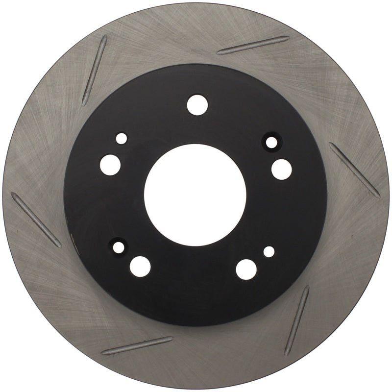 StopTech Power Slot Slotted 06-08 Honda Civic Si Rear Right Rotor-Brake Rotors - Slotted-Stoptech-STO126.40040SR-SMINKpower Performance Parts