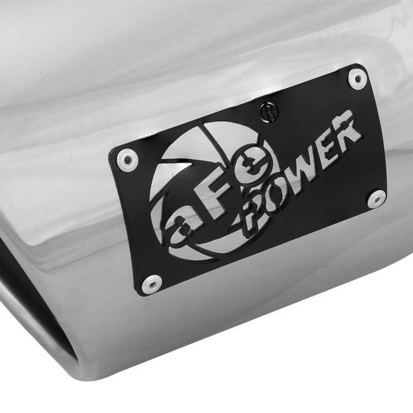 aFe Diesel Exhaust Tip Bolt On Black 5in Inlet x 7in Outlet x 12in - Right - SMINKpower Performance Parts AFE49T50702-P12 aFe