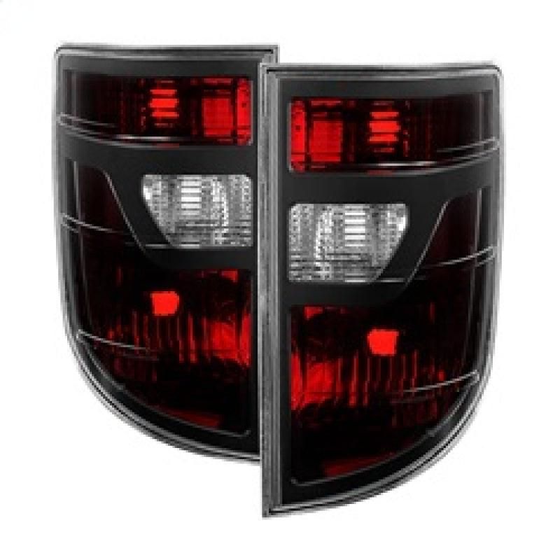 Xtune Honda Ridgeline Pickup 06-08 OEM Style Tail Lights Red Smoked ALT-JH-HRID06-OE-RSM - SMINKpower Performance Parts SPY9033193 SPYDER