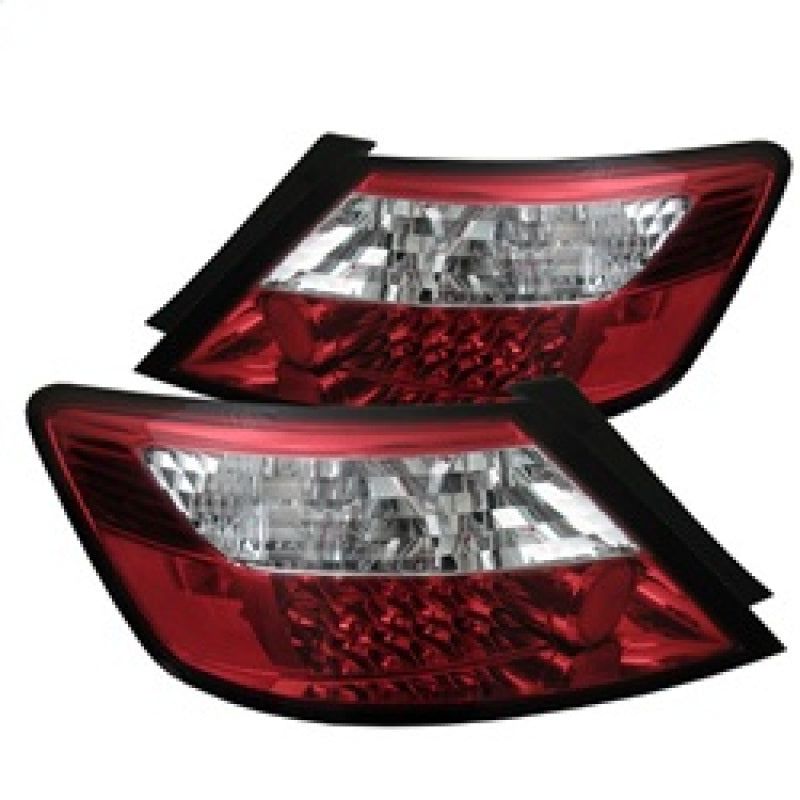 Spyder Honda Civic 06-08 2Dr LED Tail Lights Red Clear ALT-YD-HC06-2D-LED-RC-Tail Lights-SPYDER-SPY5004512-SMINKpower Performance Parts