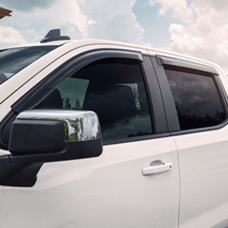 EGR 2019 Chevy 1500 Crew Cab Tape-On Window Visors - Set of 4 Dark Smoke - SMINKpower Performance Parts EGR641691 EGR