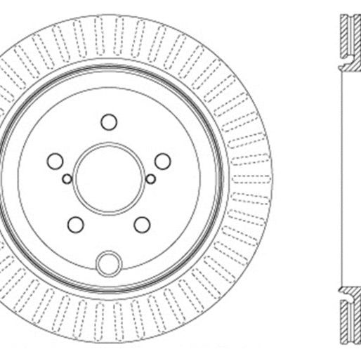 StopTech Slotted & Drilled Sport Brake Rotor-Brake Rotors - Slot & Drilled-Stoptech-STO127.47031L-SMINKpower Performance Parts