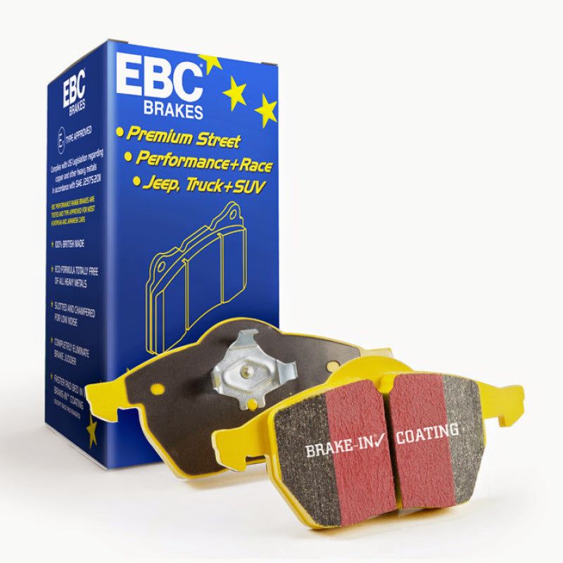 EBC 90-00 Aston Martin Vantage 5.3 (Twin Supercharged)(AP) Yellowstuff Front Brake Pads-Brake Pads - Performance-EBC-EBCDP4002R-SMINKpower Performance Parts