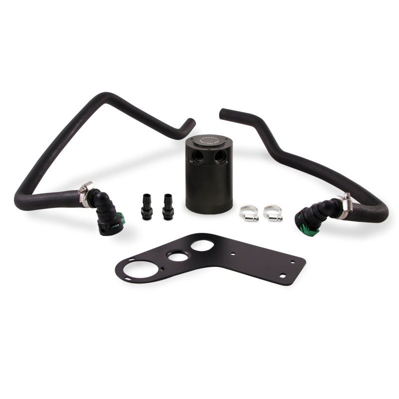 Mishimoto 2015+ Ford Mustang GT Baffled Oil Catch Can Kit - Black-Oil Catch Cans-Mishimoto-MISMMBCC-MUS8-15PBE-SMINKpower Performance Parts