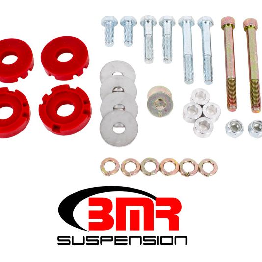 BMR 15-17 S550 Mustang Differential Lockout Bushing Kit (Polyurethane) - Red-Differential Bushings-BMR Suspension-BMRBK051-SMINKpower Performance Parts