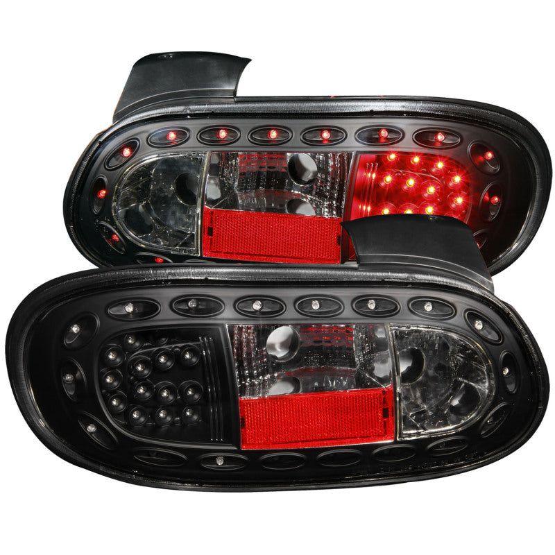 ANZO 1998-2005 Mazda Miata LED Taillights Black-Tail Lights-ANZO-ANZ321212-SMINKpower Performance Parts