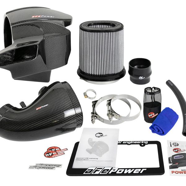 aFe Momentum Carbon Fiber CAIS w/ Pro Dry S Filter 12-19 Jeep Grand Cherokee SRT8 (WK2) V8-6.4L - SMINKpower Performance Parts AFE58-10001D aFe