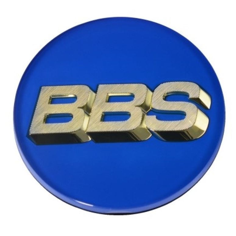 BBS Center Cap 70.6mm Blue/Gold (3-Tab)-Wheel Center Caps-BBS-BBS56.24.206-SMINKpower Performance Parts