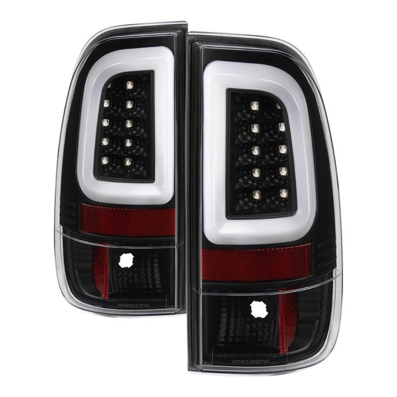 Spyder 08-16 Ford Super Duty F-250 V3 Light Bar LED Tail Lights - Black (ALT-YD-FS07V3-LBLED-BK) - SMINKpower Performance Parts SPY5084712 SPYDER