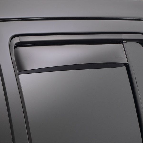 WeatherTech 12+ BMW 3-Series Rear Side Window Deflectors - Dark Smoke - SMINKpower Performance Parts WET81706 WeatherTech