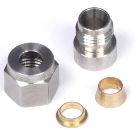 Haltech 1/4in Stainless Steel Weld-On Kit (Incl Nut & Ferrule)-Fittings-Haltech-HALHT-010812-SMINKpower Performance Parts