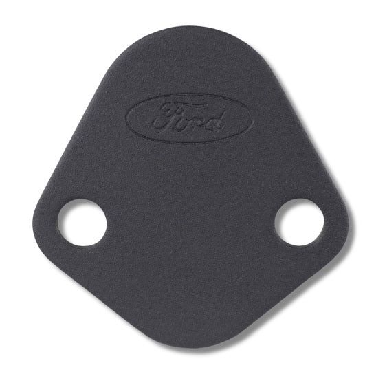 Ford Racing Fuel Pump Block Off Plate - Black Crinkle Finish w/ Ford Oval - SMINKpower Performance Parts FRP302-291 Ford Racing
