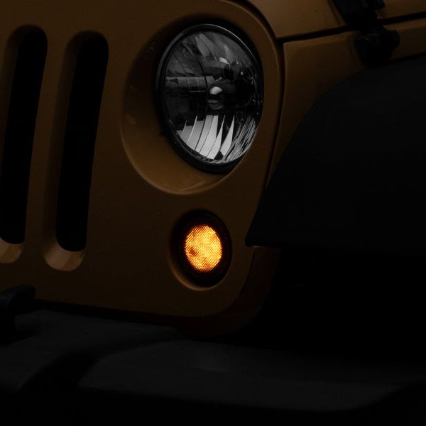 Raxiom 07-18 Jeep Wrangler JK Axial Series LED Turn Signals w/ Halo (Smoked) - SMINKpower Performance Parts RAXJ127017 Raxiom