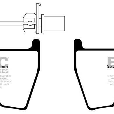 EBC 17-18 Audi Audi RS3 Redstuff Front Brake Pads-Brake Pads - Performance-EBC-EBCDP31513/3C-SMINKpower Performance Parts