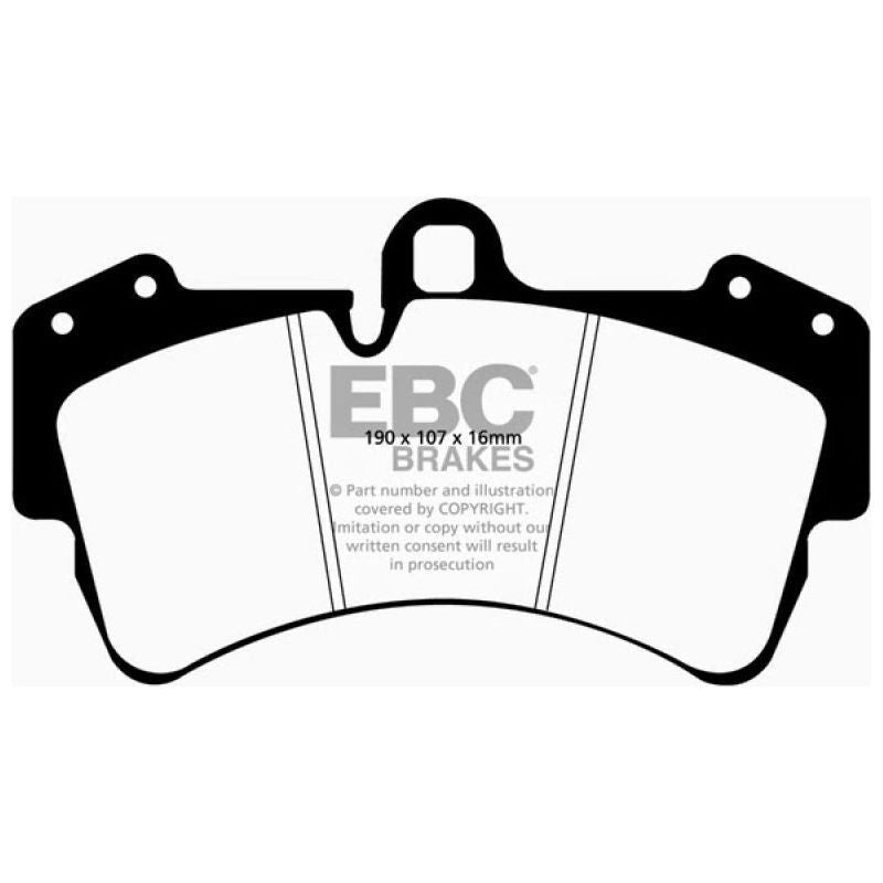 EBC 03-07 Porsche Cayenne 4.5 (350mm Rotors) Redstuff Front Brake Pads-Brake Pads - Performance-EBC-EBCDP31473C-SMINKpower Performance Parts