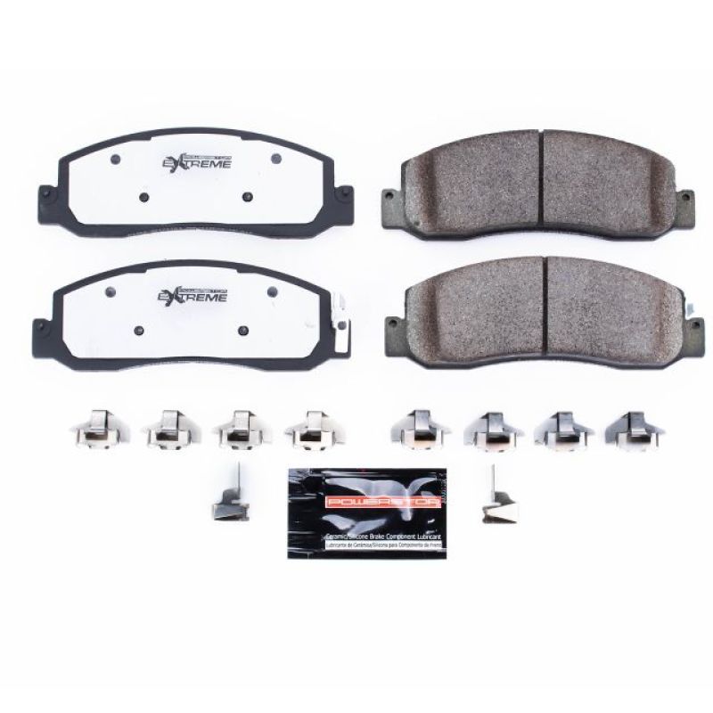 Power Stop 08-11 Ford F-250 Super Duty Front Z36 Truck & Tow Brake Pads w/Hardware - SMINKpower Performance Parts PSBZ36-1333 PowerStop