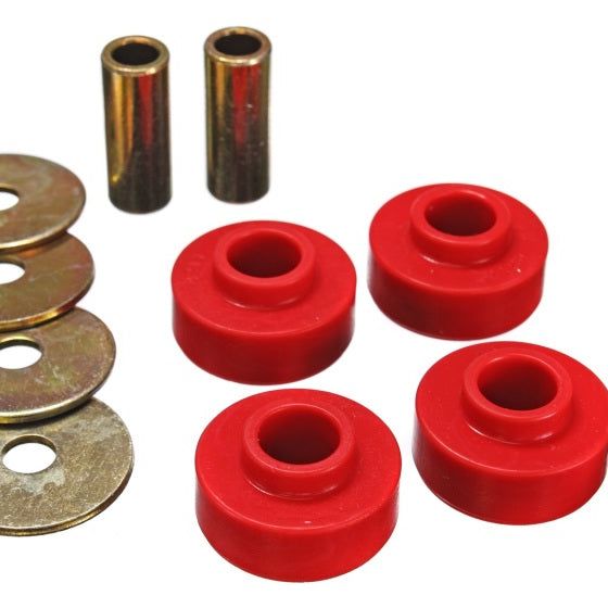 Energy Suspension 89-97 Ford Thunderbird / 99-04 Mustang Cobra Red Differential Carrier Bushings-Bushing Kits-Energy Suspension-ENG4.1126R-SMINKpower Performance Parts